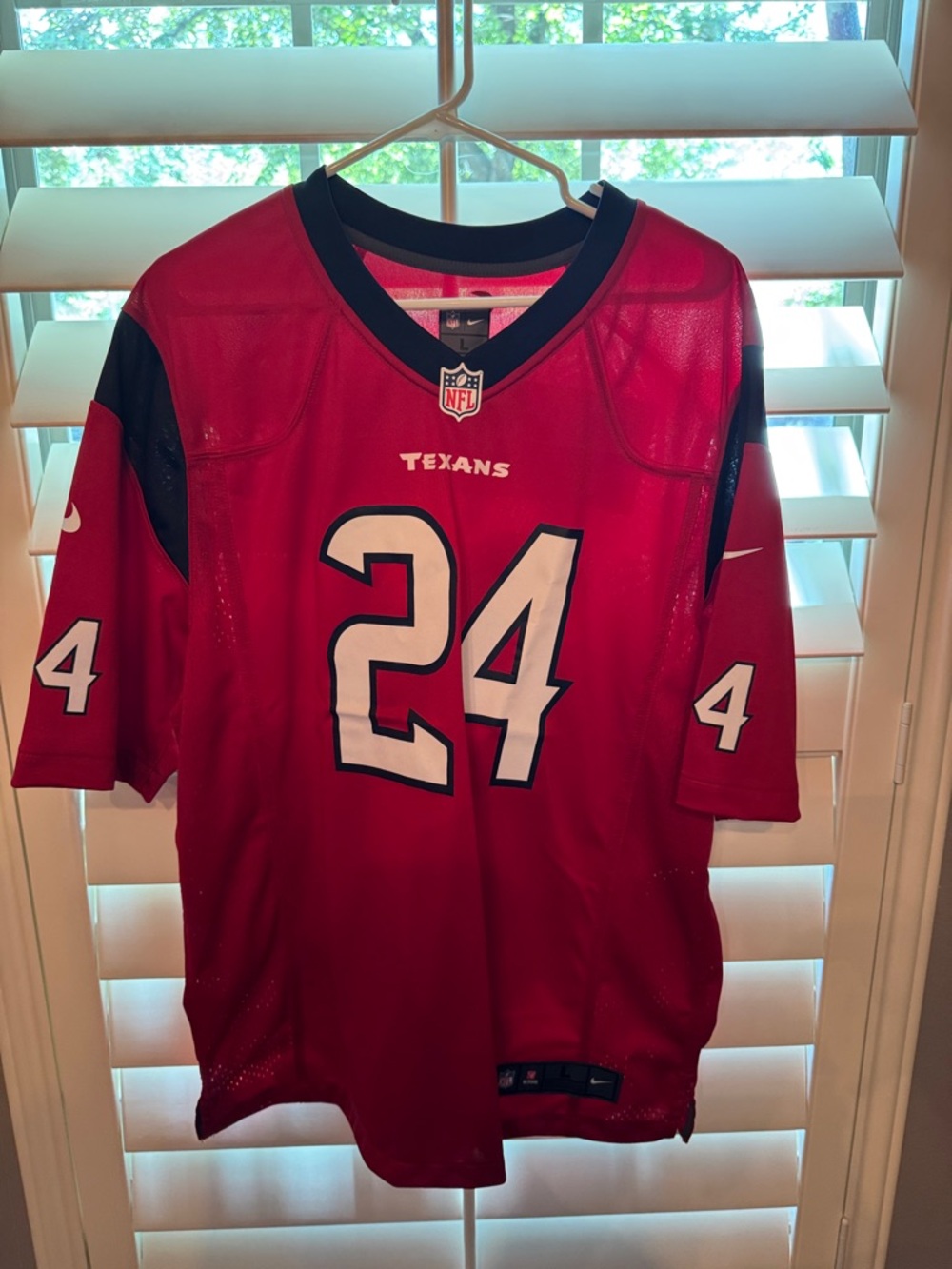 Nike Red Houston Texans #24 Football Jersey